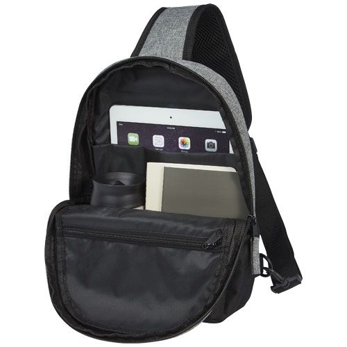 PF120653-1Reclaim GRS recycelte Tragetasche 3_5 L_ schwarz_heather grau
