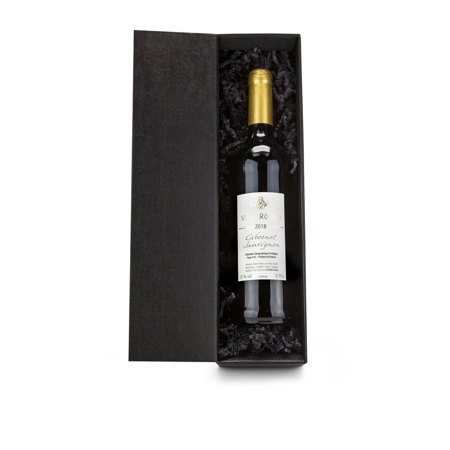 RP2029Rotwein im schwarzen Geschenkkarton