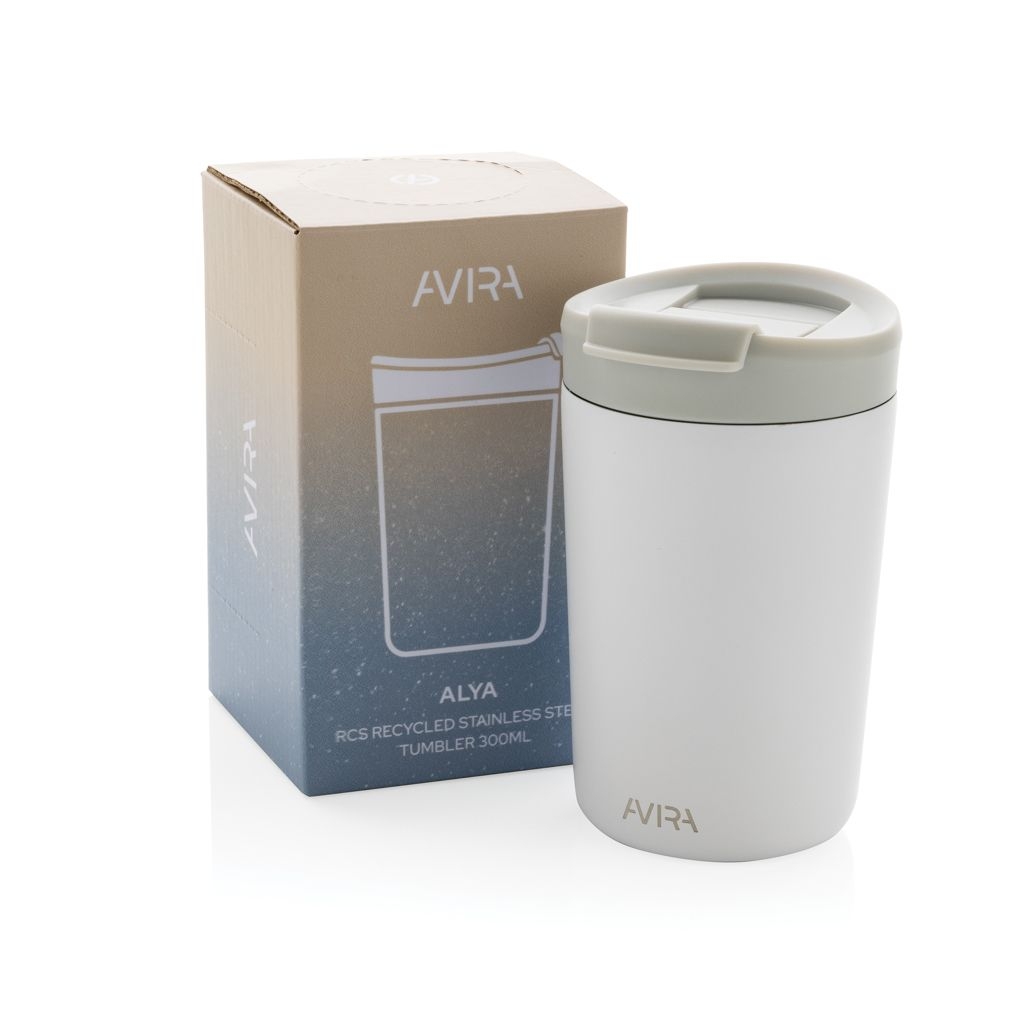 XDP438.02-3Avira Alya RCS recycelter Stainless-Steel Becher 300ml_ weiss