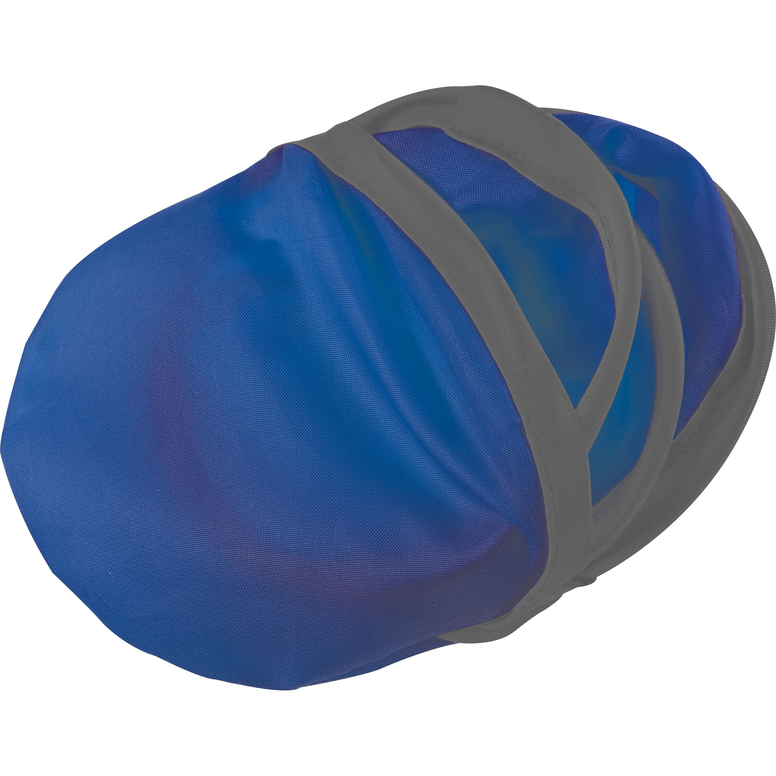 MA58379-04Faltbare Wurfscheibe aus Polyester mit Etui_ blau
