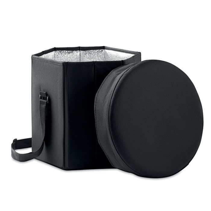 Seat & Drink Klappbarer Hocker/Tisch, Schwarz