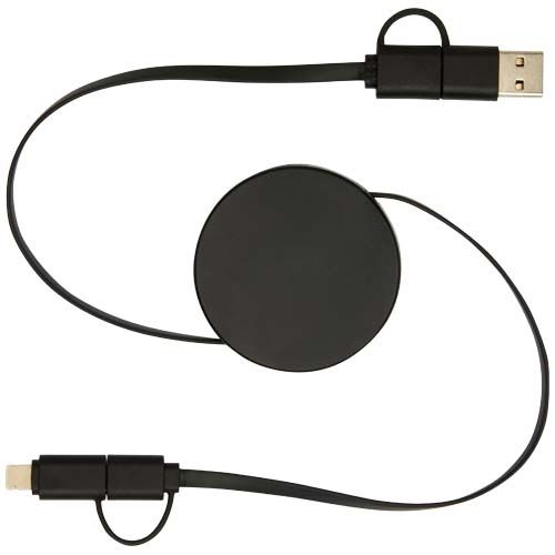 PF124430-2Citala 90 cm 5-in-1 Kabel aus recyceltem Kunststoff fuer Datenuebertragung und 40W Schnellladung_ schw