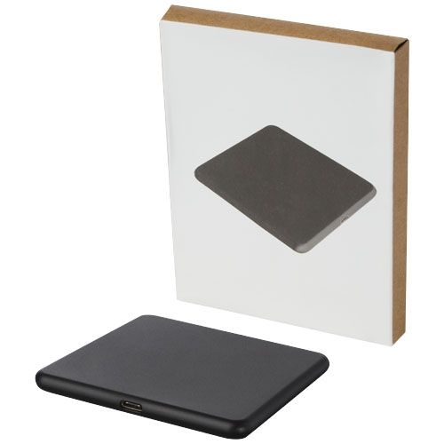 PF124204-1Loop 10 W kabelloses Ladepad aus recyceltem Kunststoff_ schwarz