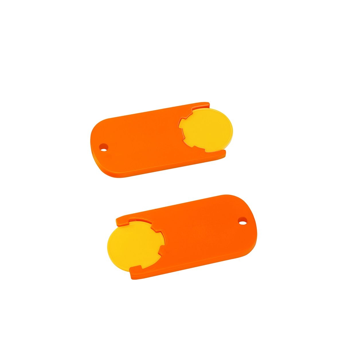 HE7439-4-5Chiphalter mit 1€-Chip _Alpha_ gelb_ orange HE7439-4-5Chiphalter mit 1€-Chip _Alpha_ gelb_ orange