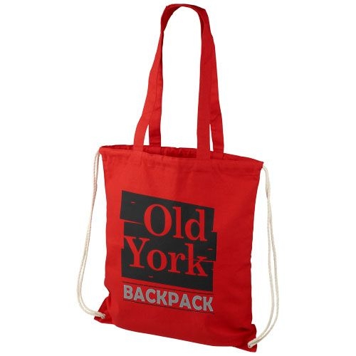 PF120276-5Eliza 240 g_m² Baumwoll Turnbeutel 6L_ rot