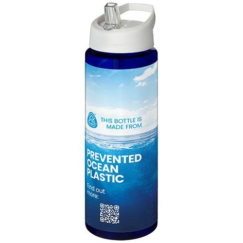 PF210486-6H2O Active® Eco Vibe 850 ml Sportflasche mit Ausgussdeckel_ blau_weiss