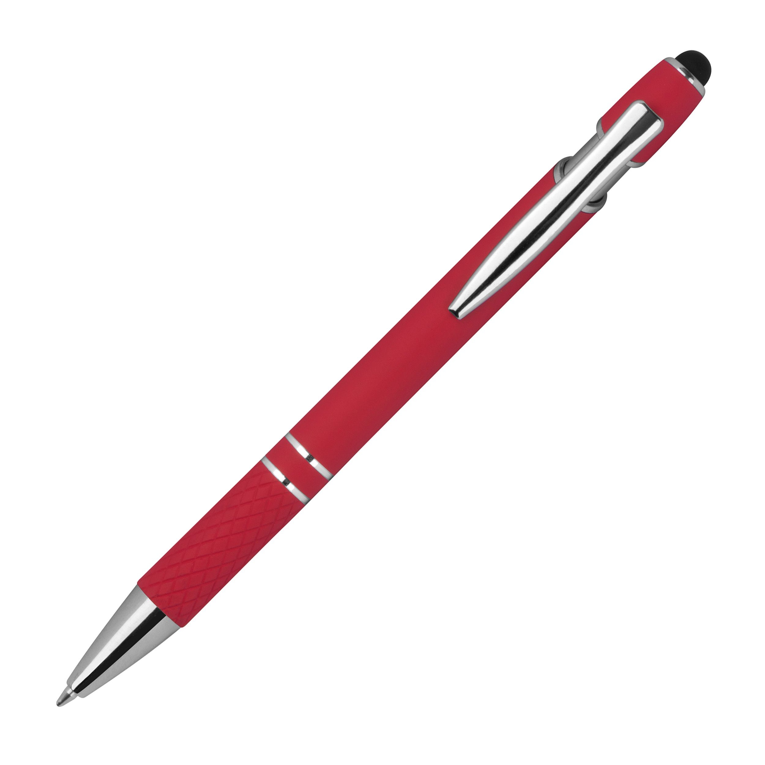 MA13689-05Kugelschreiber mit Muster HERMANN_ rot