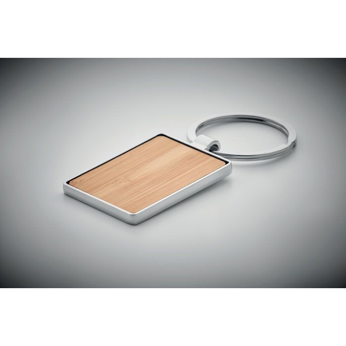 MO9961-40Bendigo Schluesselring Bambus_ eckig_ Holz