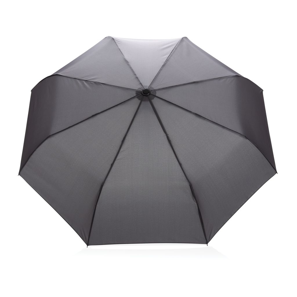 XDP850_61-221_ Impact AWARE™ RPET 190T Bambus-Schirm autom. open_close_ anthrazit