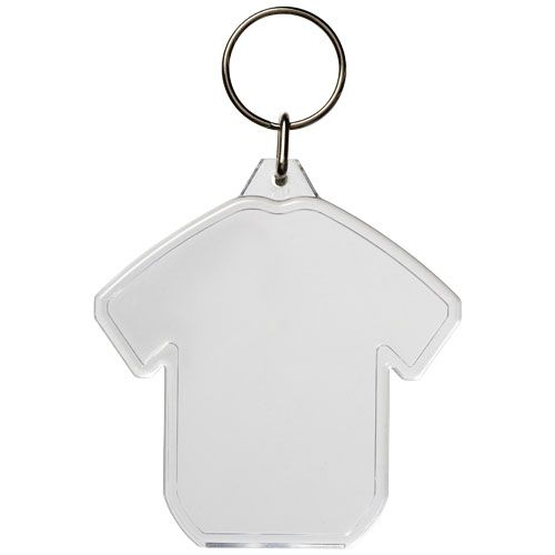 Combo Schlüsselanhänger in T-Shirtform, transparent klar