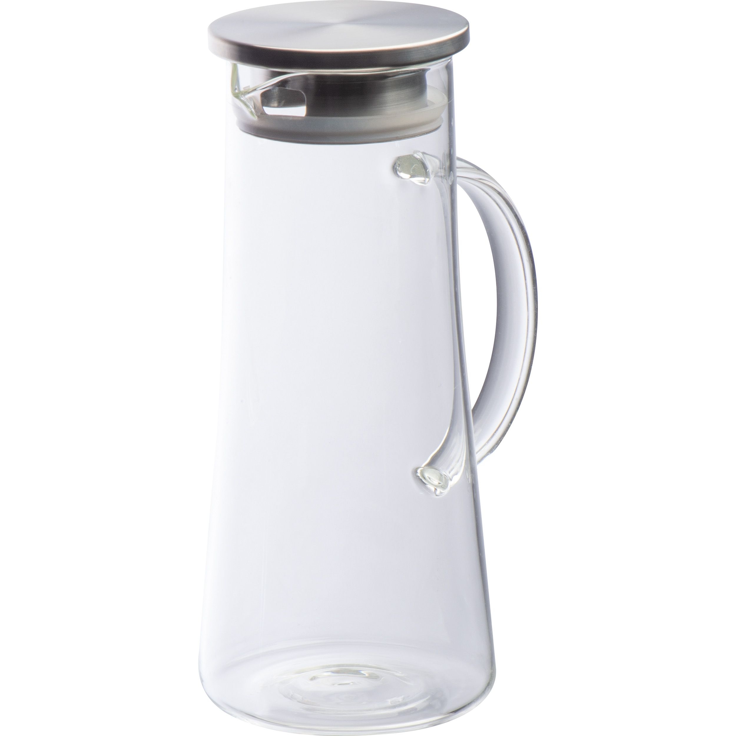 MA80798-66Glaskaraffe mit Edelstahldeckel_ 1.350ml_ transparent
