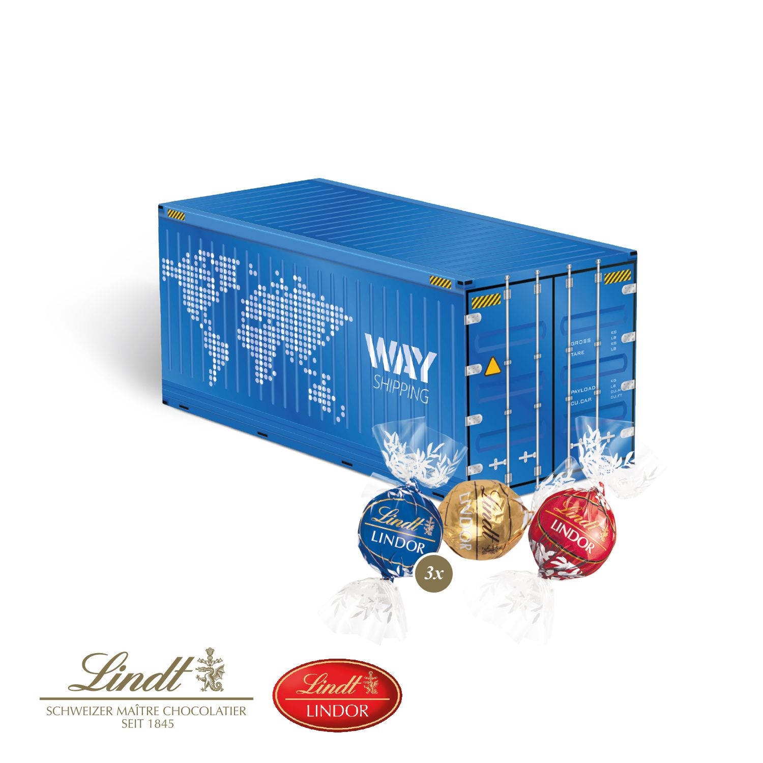 CD95554-013D Praesent _Container_ mit Lindor Pralinés_ Lindor Pralines