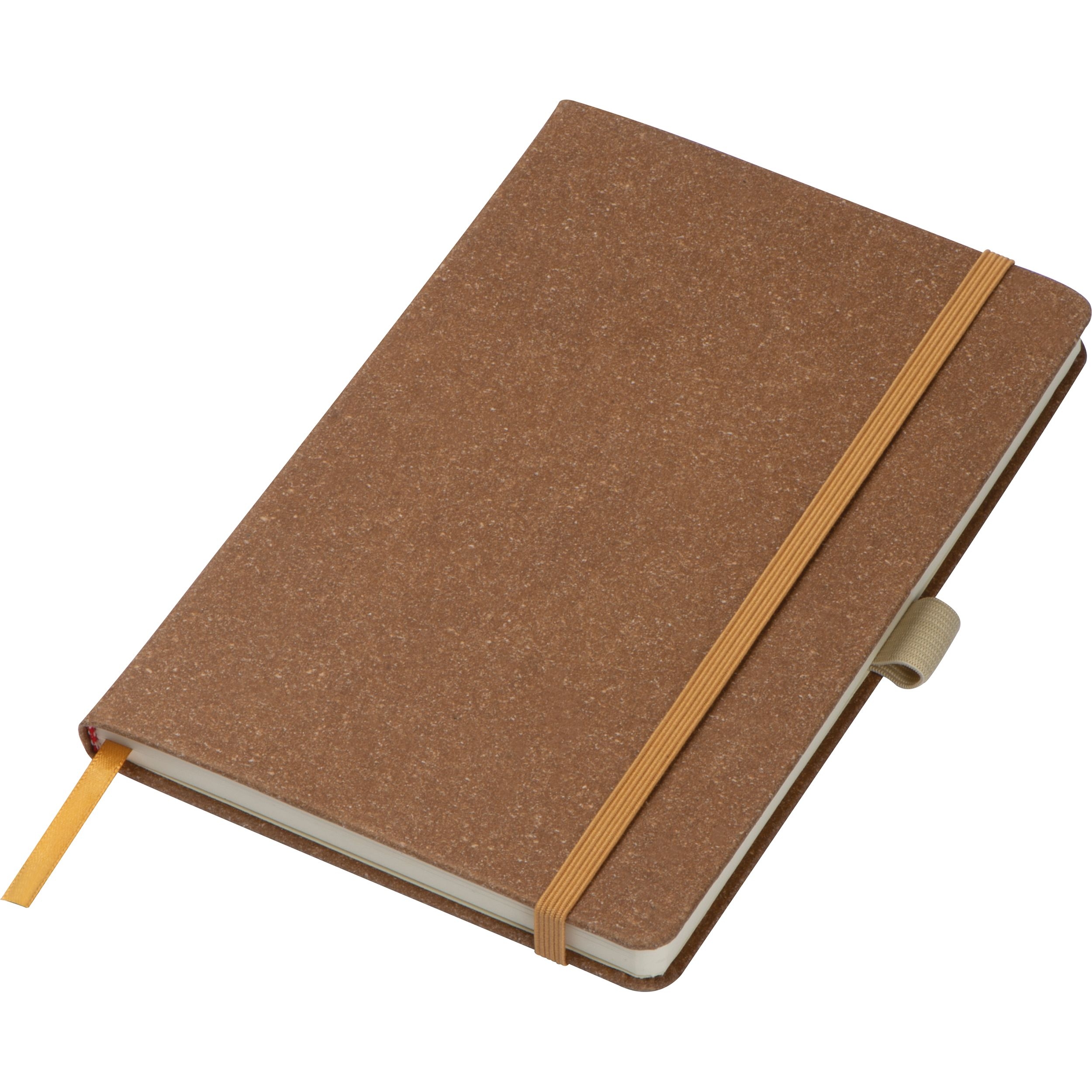 MA22746-01A5 Notizbuch mit recyceltem Ledereinband_ braun
