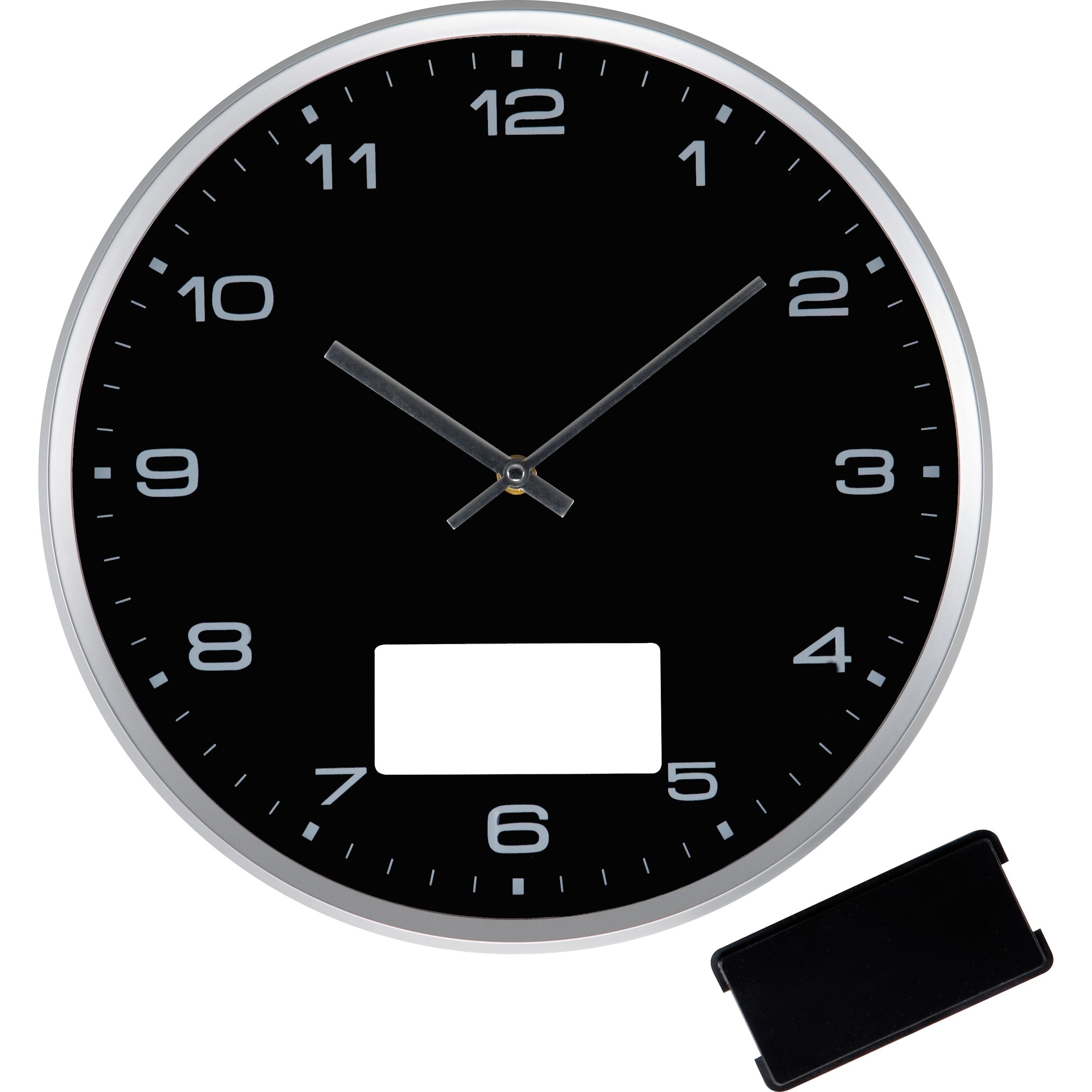 MA47872-03Wanduhr mit Click System FRANCISCA_ schwarz