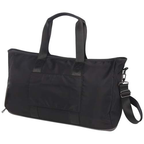 PF130089-1Rhine erweiterbare Reisetasche aus recyceltem Material 35 L_ schwarz
