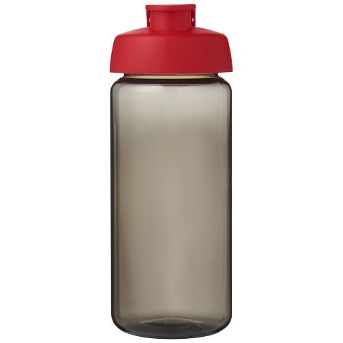 PF210445-3H2O Active® Octave Tritan™ 600-ml-Sportflasche mit Klappdeckel_ kohle_rot