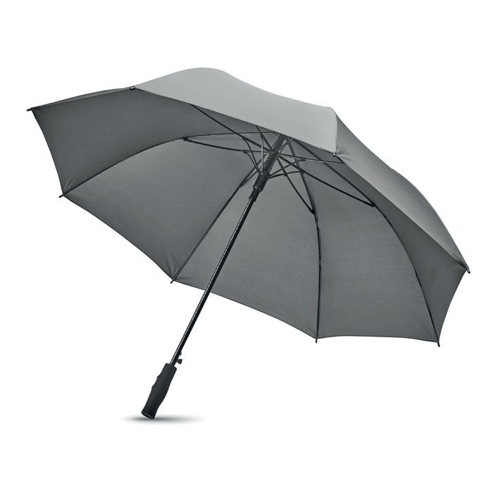 MO6175-07Grusa Regenschirm mit ABS Griff_ Grau