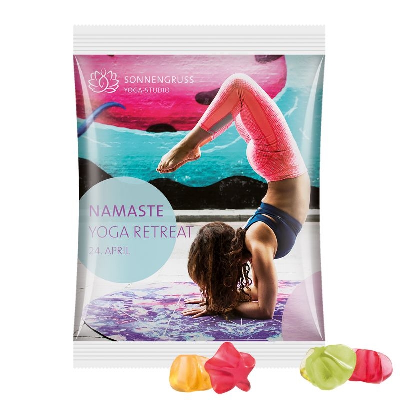JG10064-3Maxituete 50 g Trolli Fruchtgummi Standardformen_ Stern_ weisse Folie