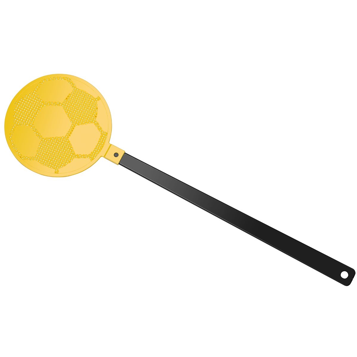 HE8410-6-4Fliegenklatsche _Fussball_ schwarz_ gelb HE8410-6-4Fliegenklatsche _Fussball_ schwarz_ gelb