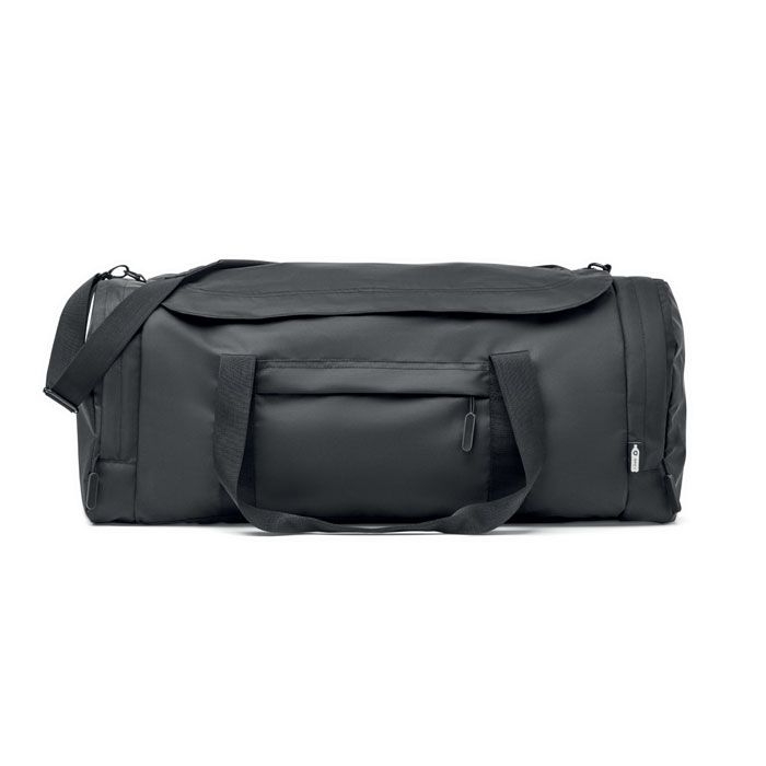 MO2053-03Valley Duffle Grosse Sporttasche 300D RPET_ schwarz