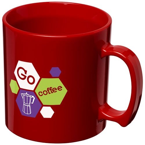 PF210014-4Standard 300 ml Kunststoffbecher_ rot