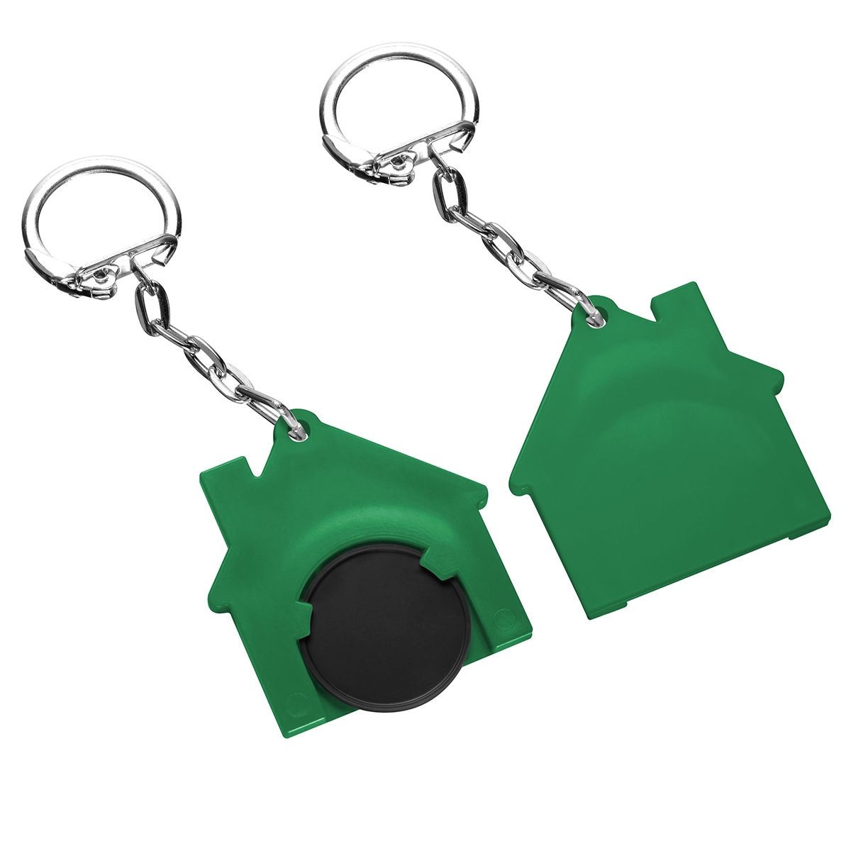 HE7516K-6-2Chiphalter mit 1€-Chip _Haus_ schwarz_ gruen