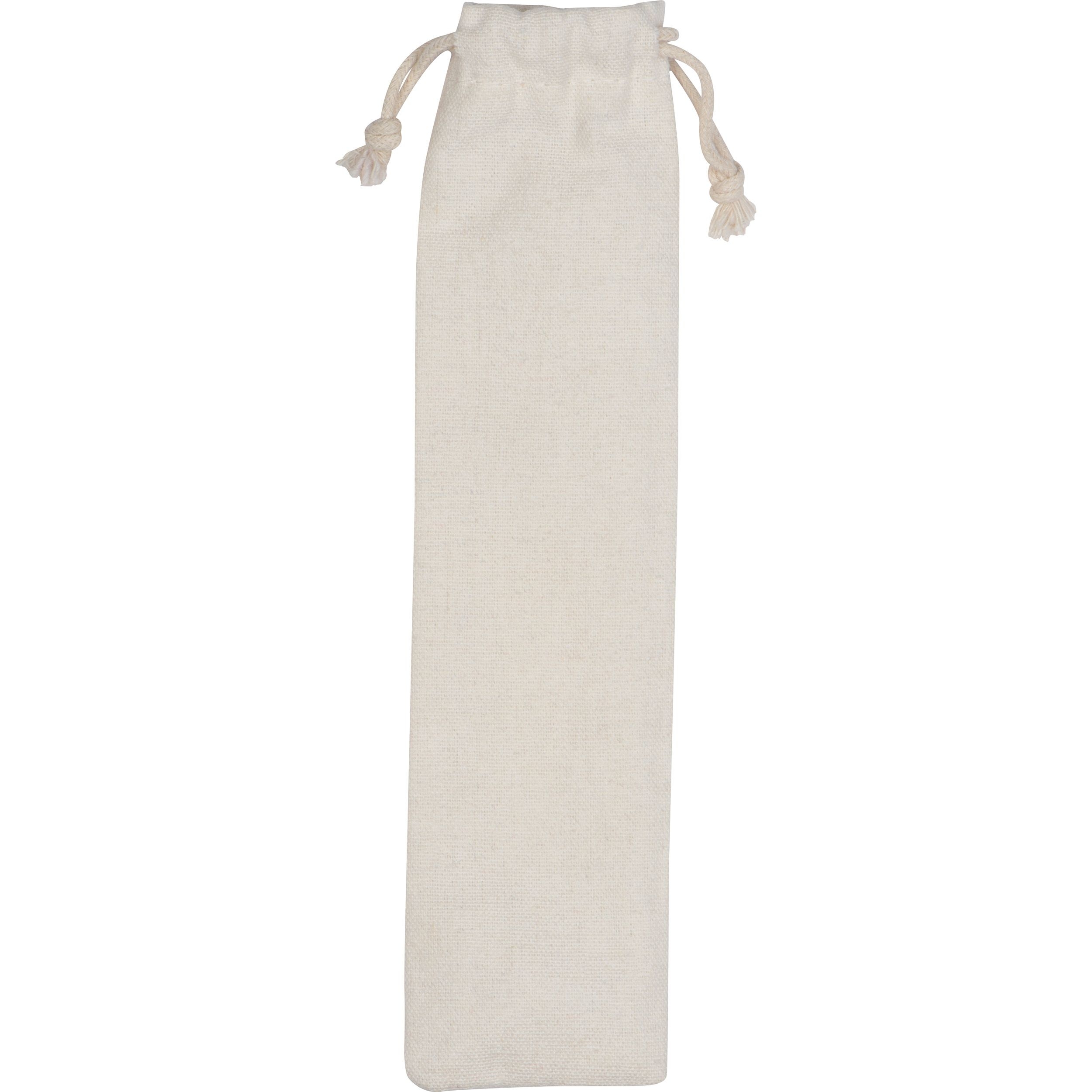MA83582-13Besteckset in einem Baumwolltaeschchen_ beige