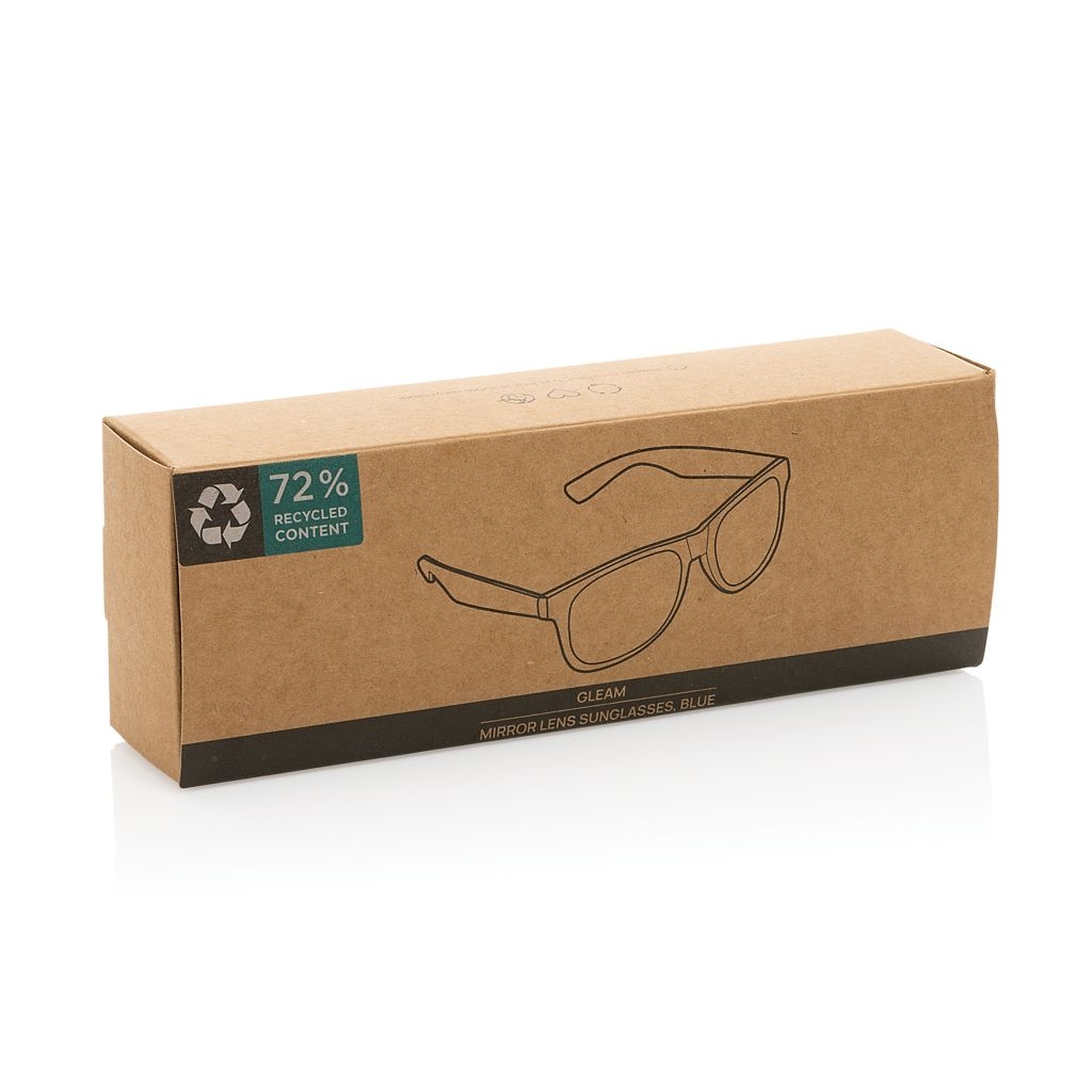 XDP453_87-05Gleam Sonnenbrille aus RCS rec. PC mit verspiegelten Glaesern_ blau