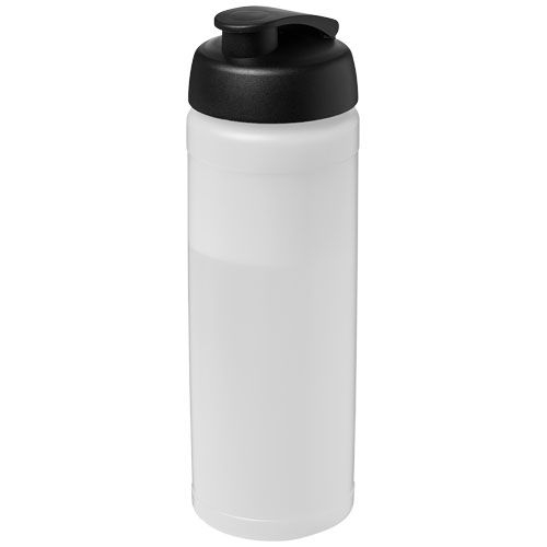 PF210070-16Baseline® Plus 750 ml Flasche mit Klappdeckel_ transparent_schwarz PF210070-16Baseline® Plus 750 ml Flasche mit Klappdeckel_ transparent_schwarz