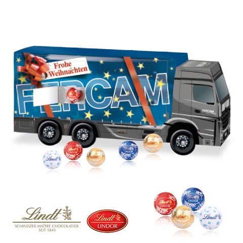 CD95374-013D Adventskalender _LKW_ mit Lindt Schokolade_ Motiv-Vorlage