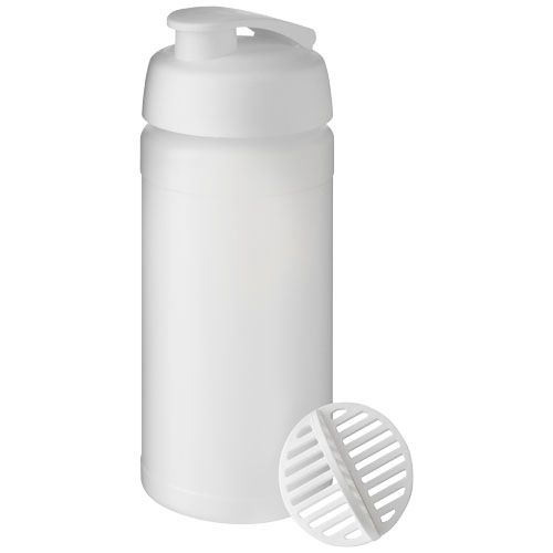 PF210702-1Baseline Plus 500 ml Shakerflasche_ weiss_klar mattiert