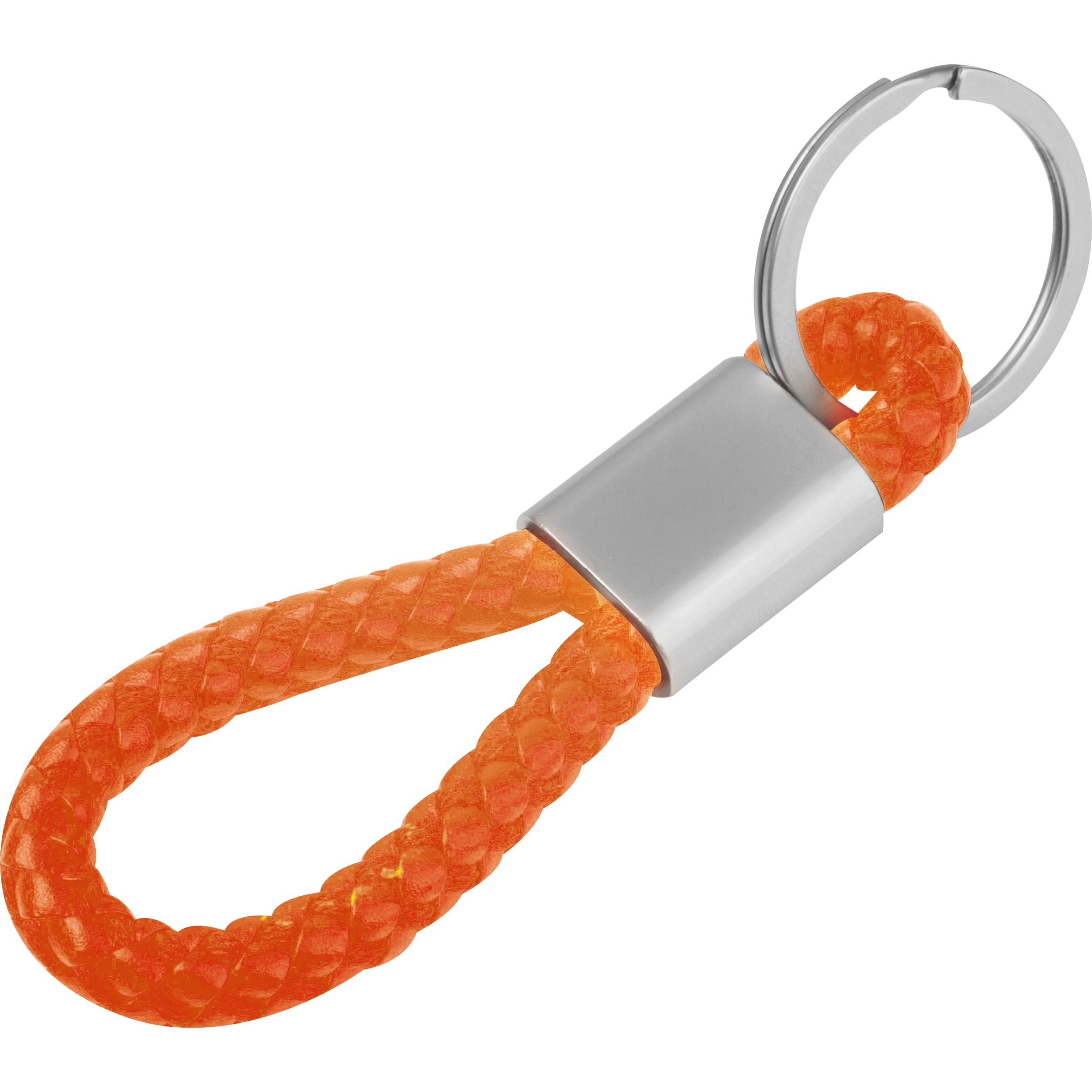 MA95466-10Metall-Schluesselanhaenger mit Kordel ERNEST_ orange