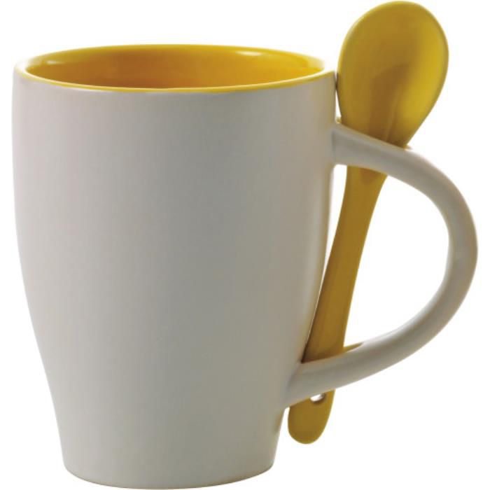 GI2855-06Becher aus Keramik Eduardo_ Gelb
