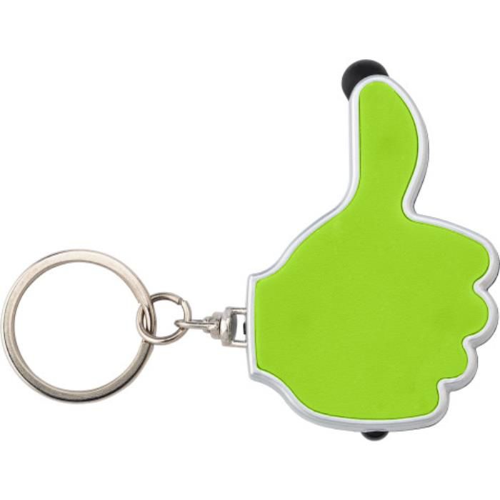 Schlüsselanhänger aus ABS-Kunststoff Melvin, Limettengrün