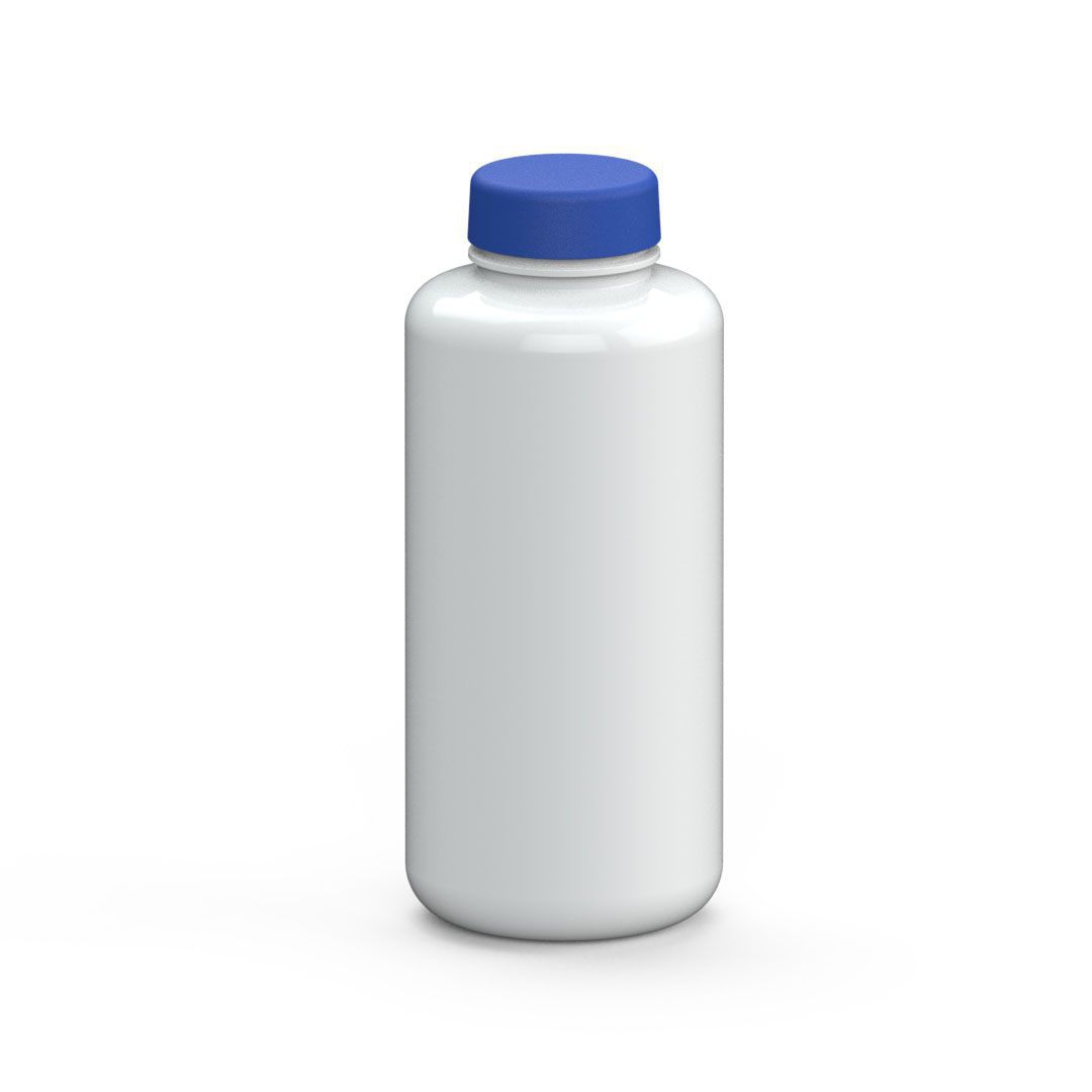 Trinkflasche "Refresh" Colour 1,0 l, weiß, blau