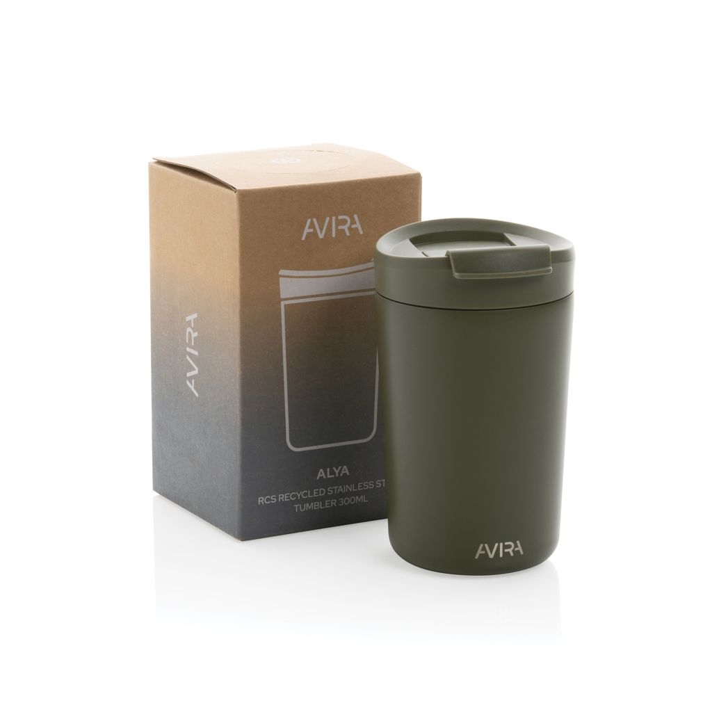 XDP438.02-8Avira Alya RCS recycelter Stainless-Steel Becher 300ml_ gruen