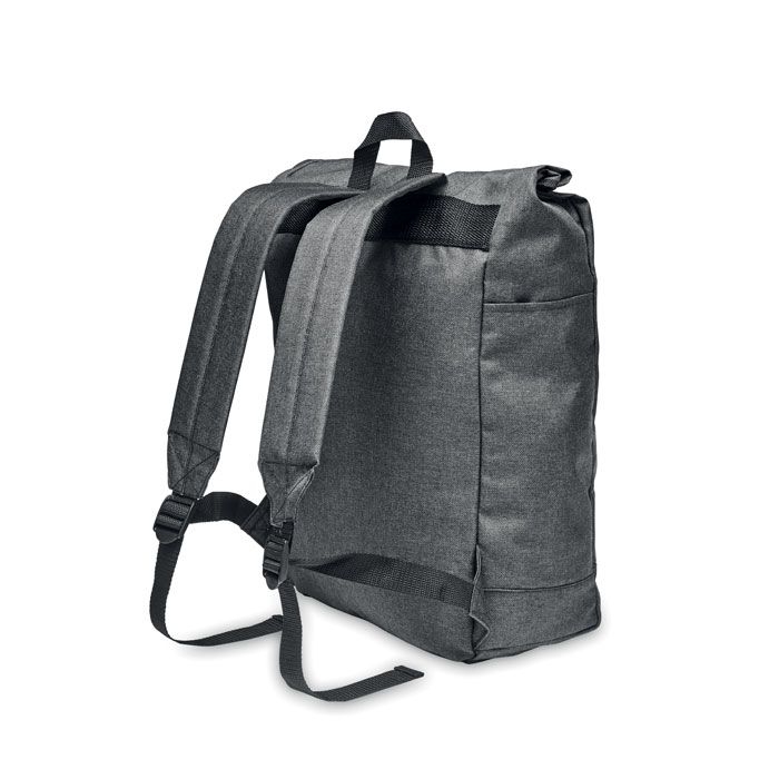 MO6516-03Udine Rucksack 600D RPET_ Schwarz