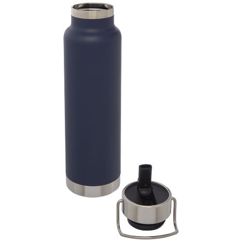 PF100732-2Thor 750 ml Kupfer-Vakuum Sportflasche mit Trinkhalm_ dunkelblau