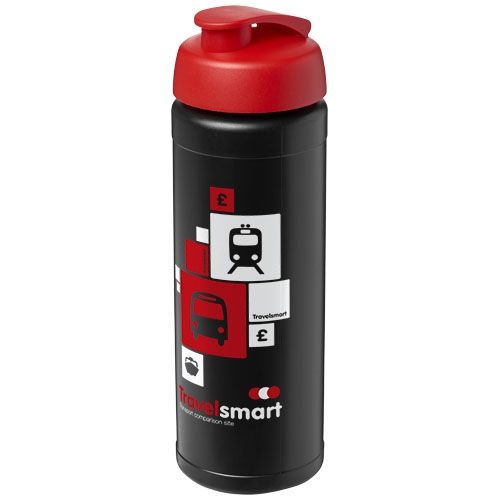 PF210070-15Baseline® Plus 750 ml Flasche mit Klappdeckel_ schwarz_rot