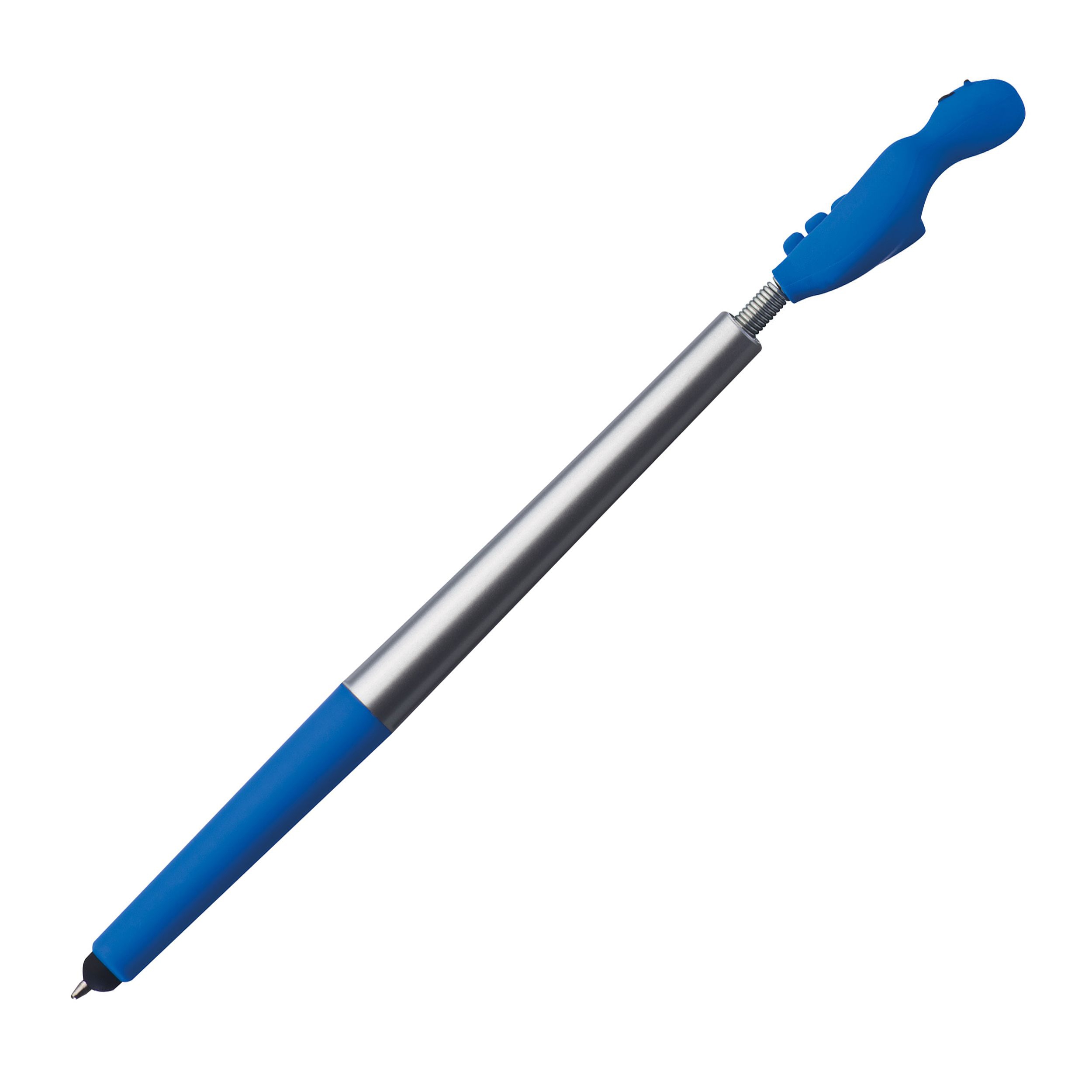 Smile Hand Kugelschreiber aus Kunststoff, blau