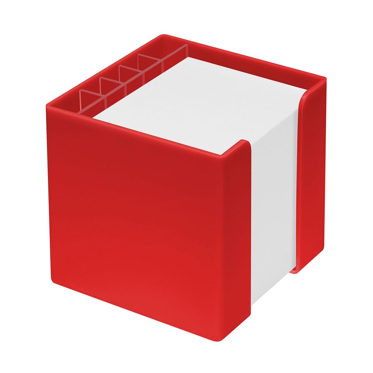 HE7009KPC-1Zettelbox mit Koecher _Alpha_ rot