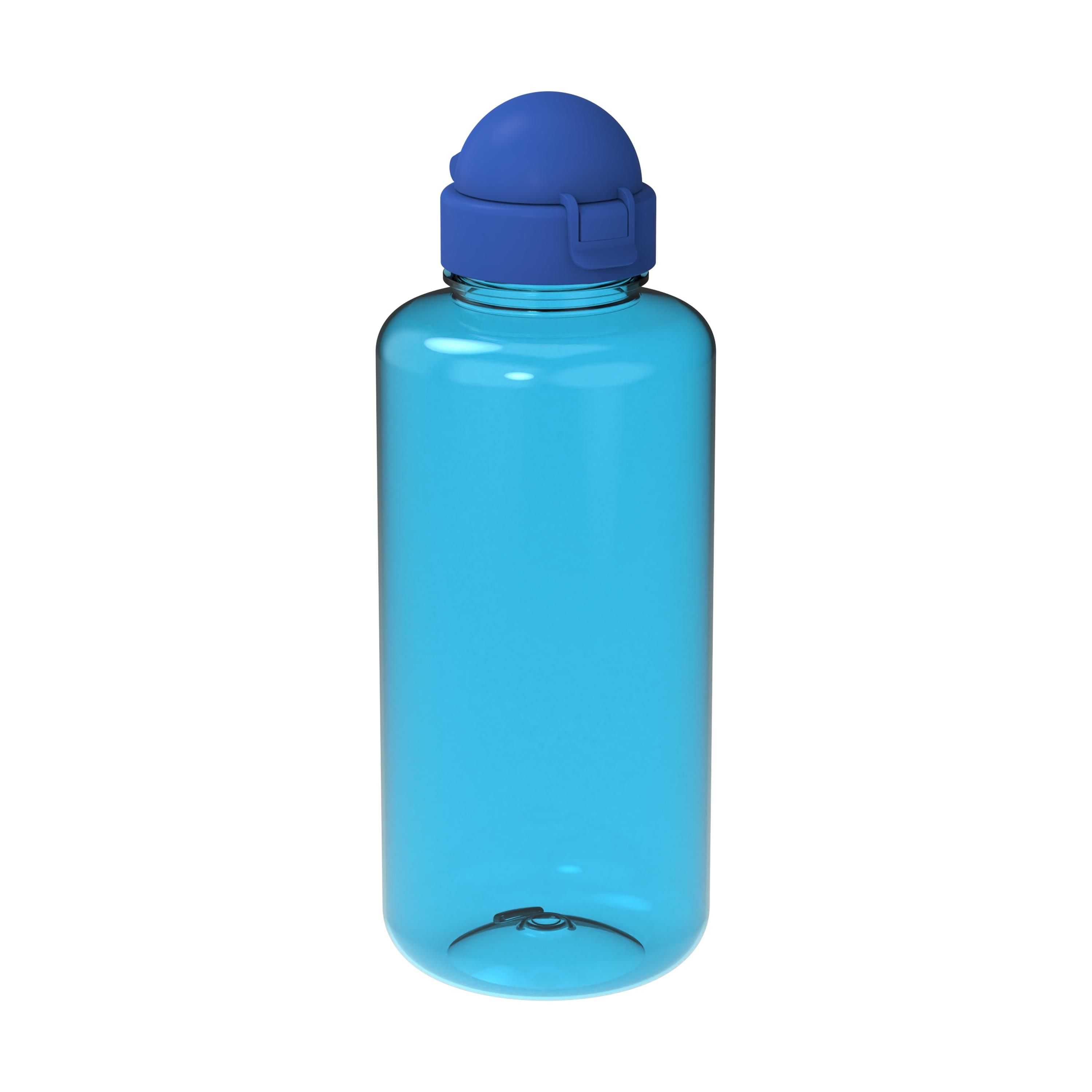 EL02155-3Trinkflasche _Junior_ 1_0 l_ transparent-blau_ standard-blau