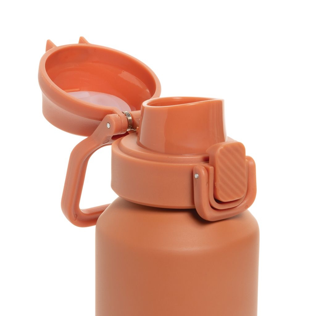 XDP437.50-08Via RCS Re-Steel Sportflasche mit Verschluss_ 600ml_ orange