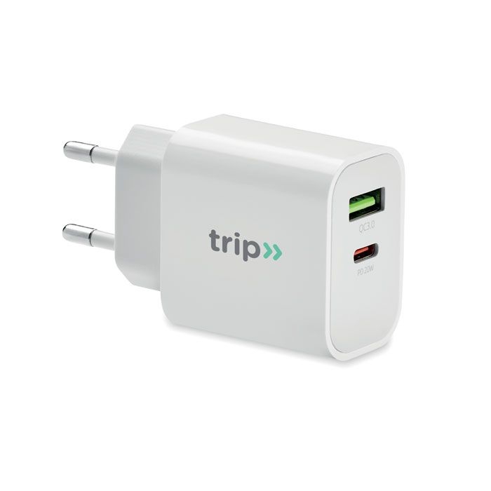 MO6879-06Port 18W 2-Port USB-Ladegeraet EU-Ste_ Weiss