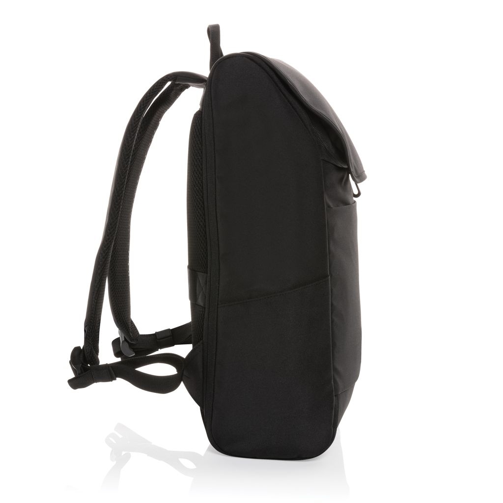 XDP763.04-1Swiss Peak Fern AWARE™ RPET 15_6_ Rucksack mit Allover-Zip_ schwarz