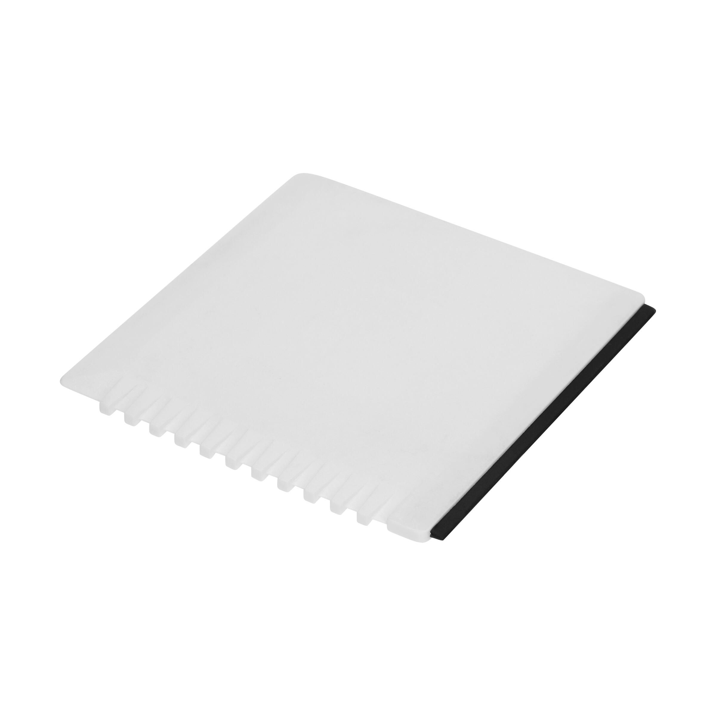 EL04224-1Eiskratzer _Quadrat_ mit Wasserabstreifer_ weiss