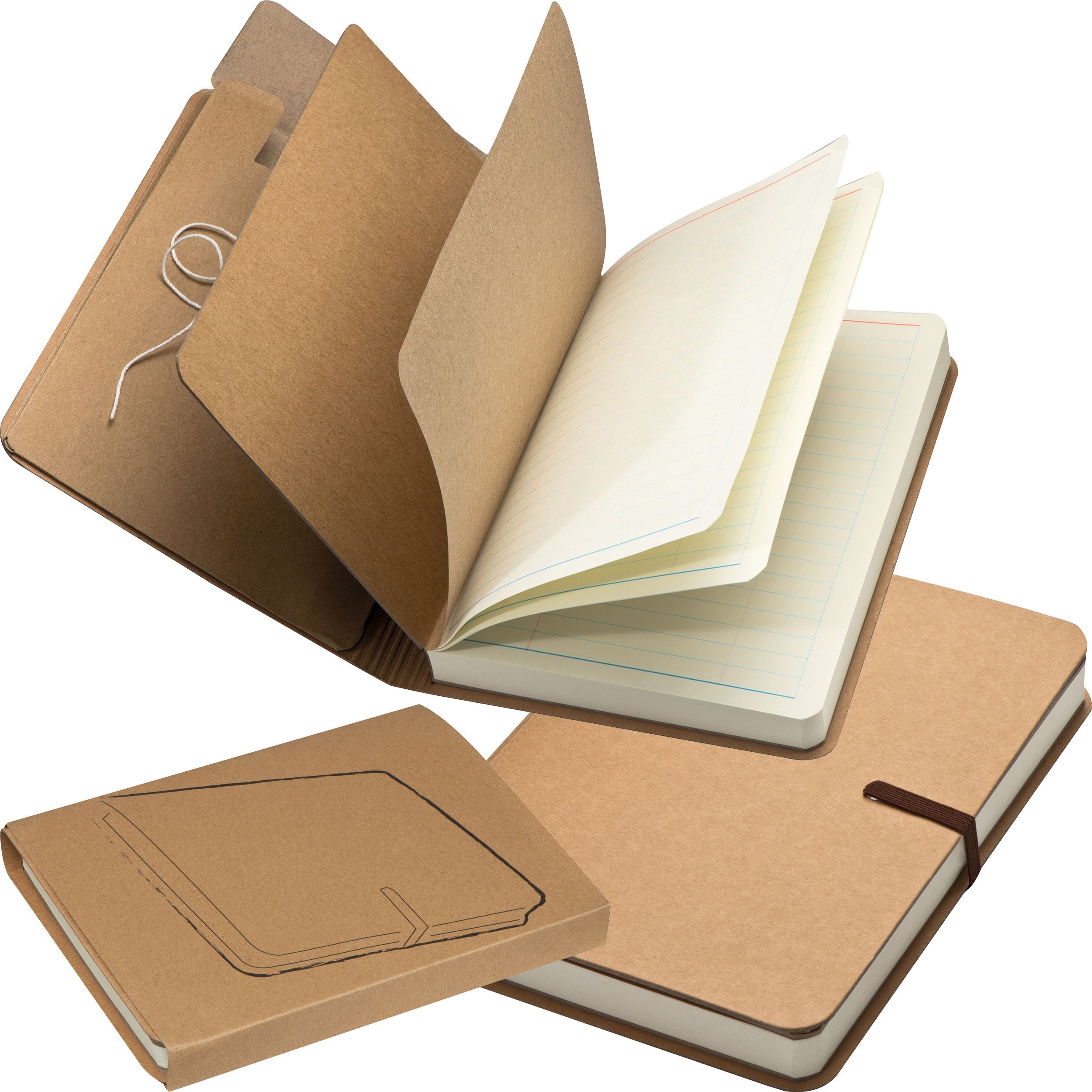 MA23445-01Notizbuch mit Gummiband _ braun