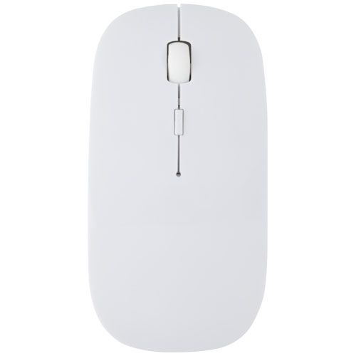 PF124371-1Menlo Funkmaus aus RCS-Recyceltem Kunststoff _ weiss