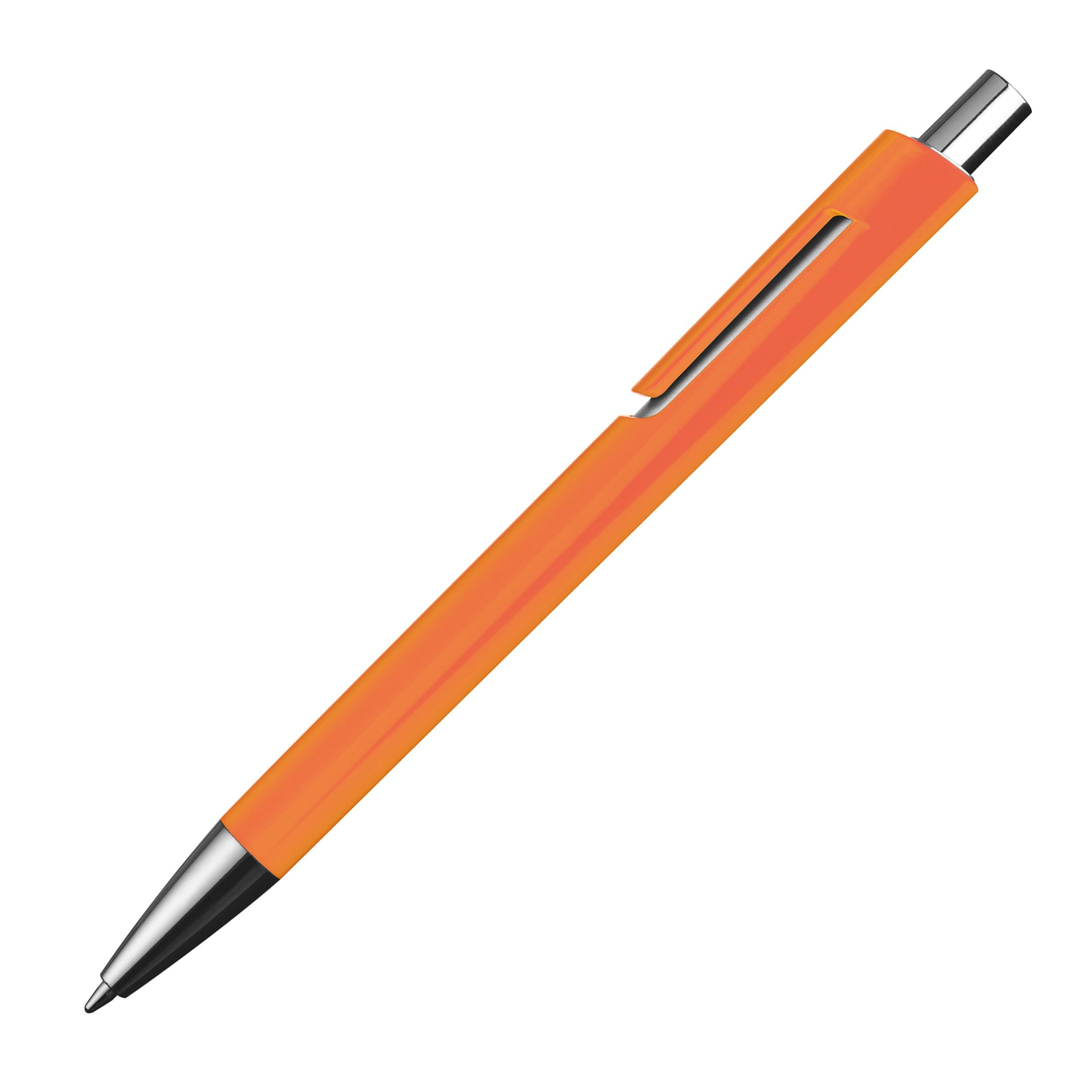 MA13538-10Kugelschreiber mit silbernen Applikationen_ orange