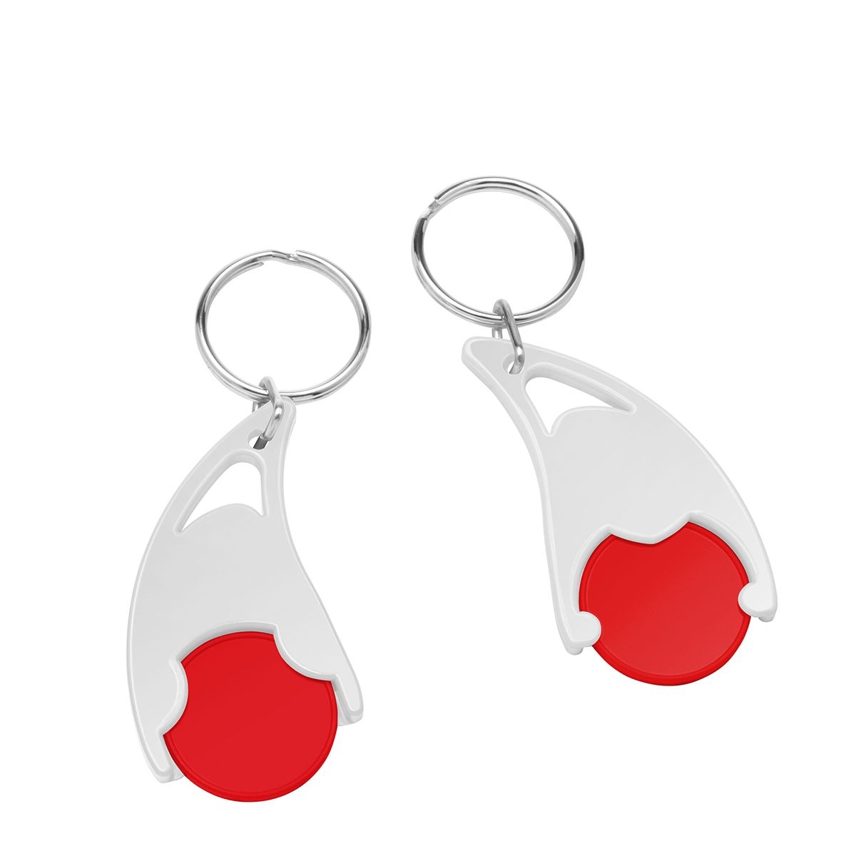HE7491R-1-0Chiphalter mit  1€-Chip _Epsilon_ rot_ weiss